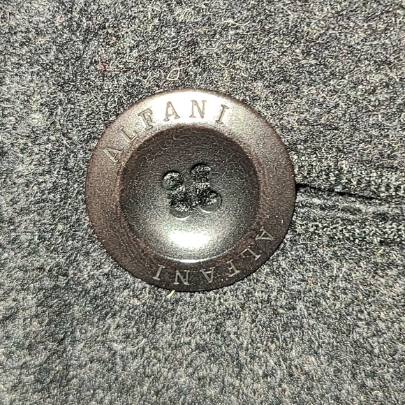 Alfani Charcoal Gray Wool Blend Pea Coat Men's Size Small - Picture 3 of 9